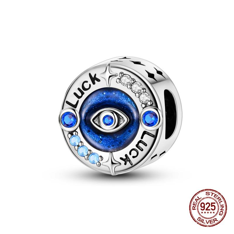 Original Charms Copper Devil'S Eye Series Charm Beads Fit 3Mm Original Bracelet For Women Diy Jewelry Gifts Making