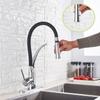 Kitchen Faucet Swivel Pull Down Black Hose Kitchen Sink Faucet Sink Tap Mounted Deck Bathroom Hot And Cold Water Mixer Crane