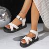 Damen Sandalen 2025 Sommer Lässige Flache Sandalen Damen Outdoor Rutschfeste Strandschuhe Mode Frauenschuhe Römische Sandalias De Mujer