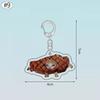 Banana Happy Cat Keychain Acrylic Funny Meme Keyring Backpack Hanging Pendant Mobile Phone Bag Charms Cute Keychain Accessories