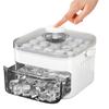 T02C!Double-Layer Storage Ice Maker-50-Cubes, Easy Press Cap Design For Home Refrigeration Freezers