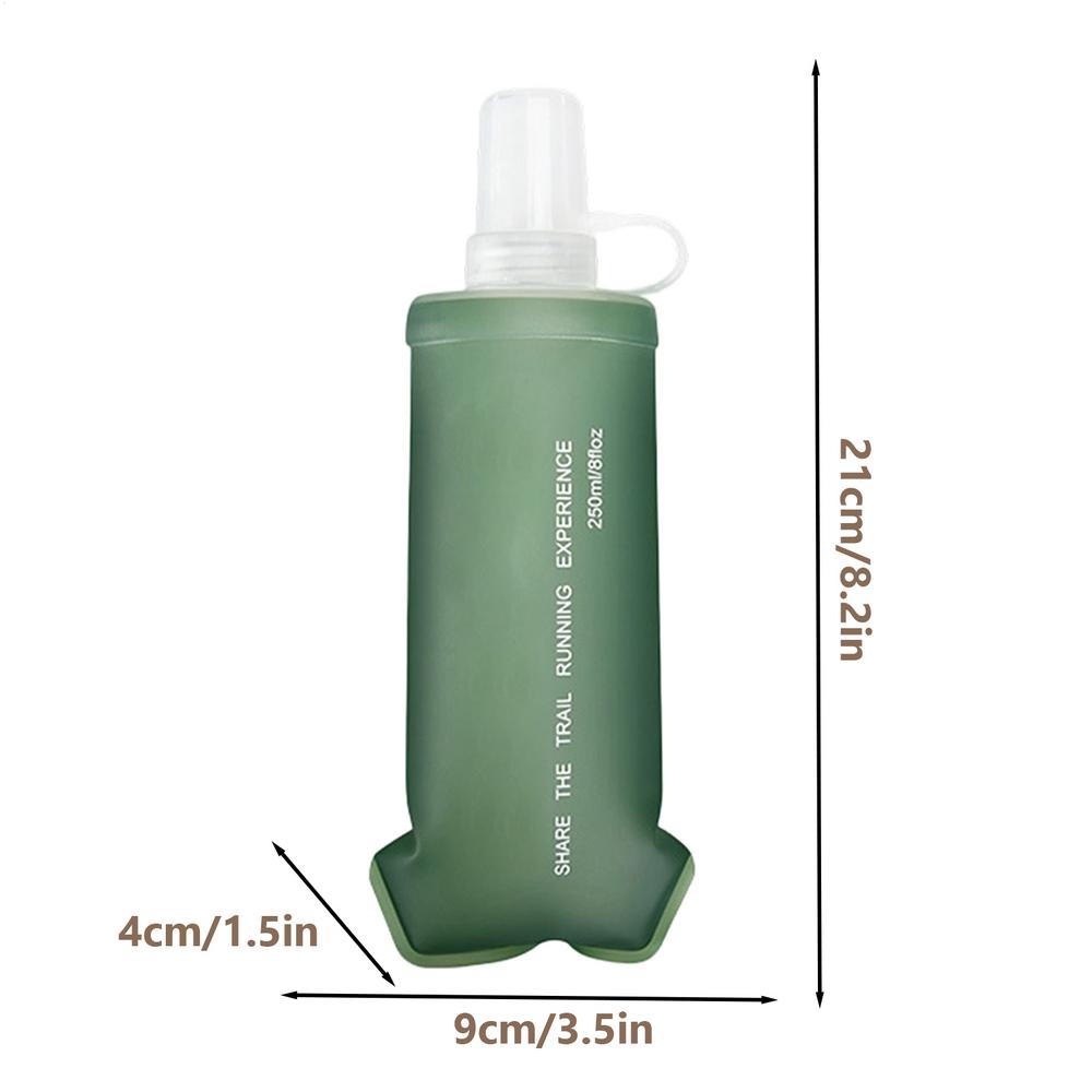 Foldable Water Bottle Soft Portable Leakproof Folding Pouch sports hydration bladderSoft Flask Outdoor Sport Water Bag Kettle