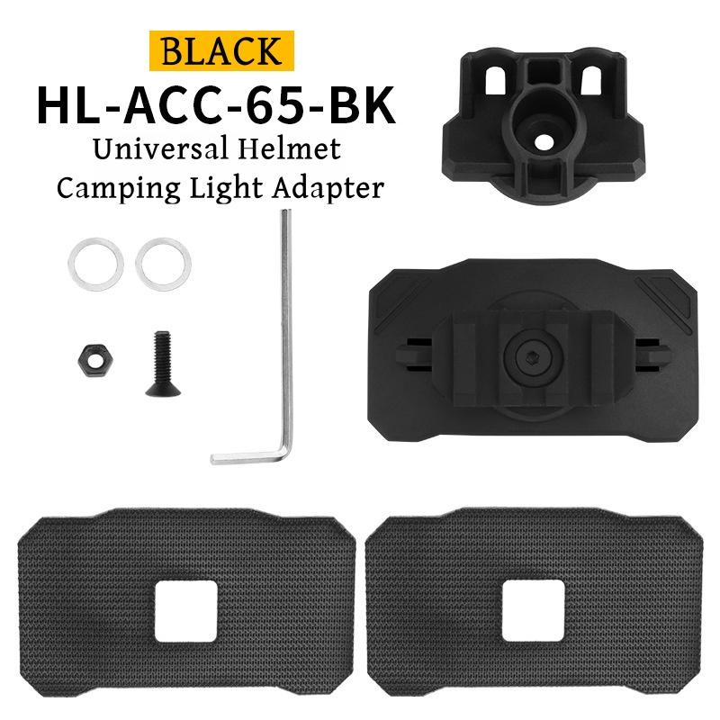 Adaptateur de Montage de Lampe de Casque d'Extérieur Prise de Vue Camping Casques Universels Support de Lampe Torche Fixation Auto-agrippante Rotatif