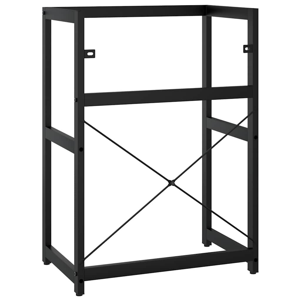 vidaXL Badezimmer Waschtischgestell Schwarz 59x38x83 cm Eisen