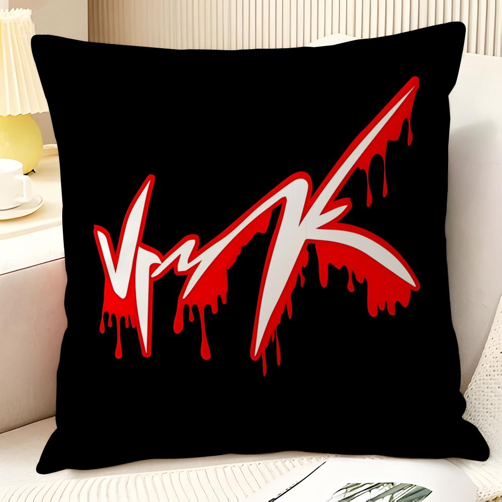 Popular Stylish V-Vrunk-S Pillow Case Natural Linen Organic Fabric Double-Sided Printing Sofa Home Decor Gift Pillow Case