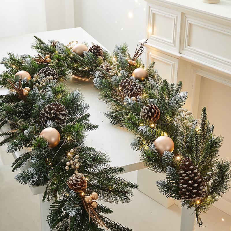 Christmas Snowflake Garland for Hotels, Malls, Windows, Doors & Stair Handrails
