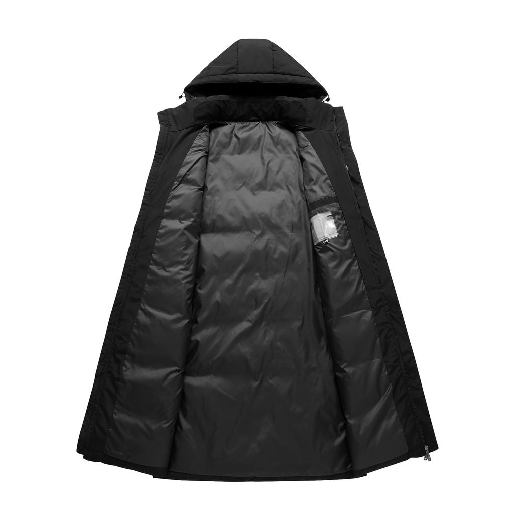 2025 New Cold Clothing Men's Long Winter Youth Men's Women's Hooded Warm Jacket