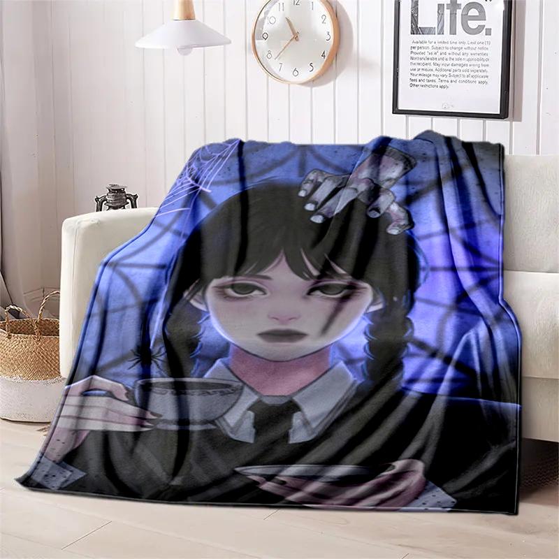 1PC Wednesday blanket, all-season lightweight home office outdoor nap multifunctional blanket, Christmas gifts