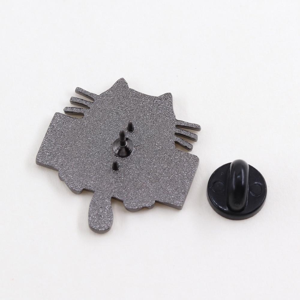 Quantum Cat Enamel Brooch: Schrödinger's Equation Science Pin Gift