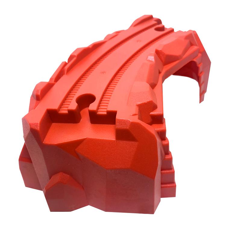 Bulk Train Track Scene Accessories Red Curved Bridge Pier Assembly Game Compatible with Electric Train Boys' Toys S29-7
