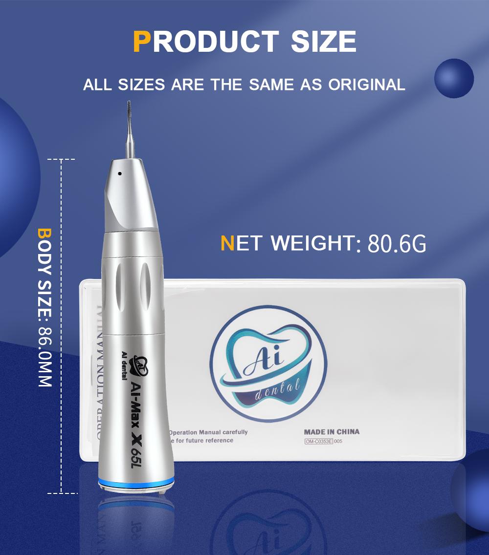 Стоматологический угловой наконечник AI-X65L 1:1 прямой хирургический наконечник с одним — фото 8