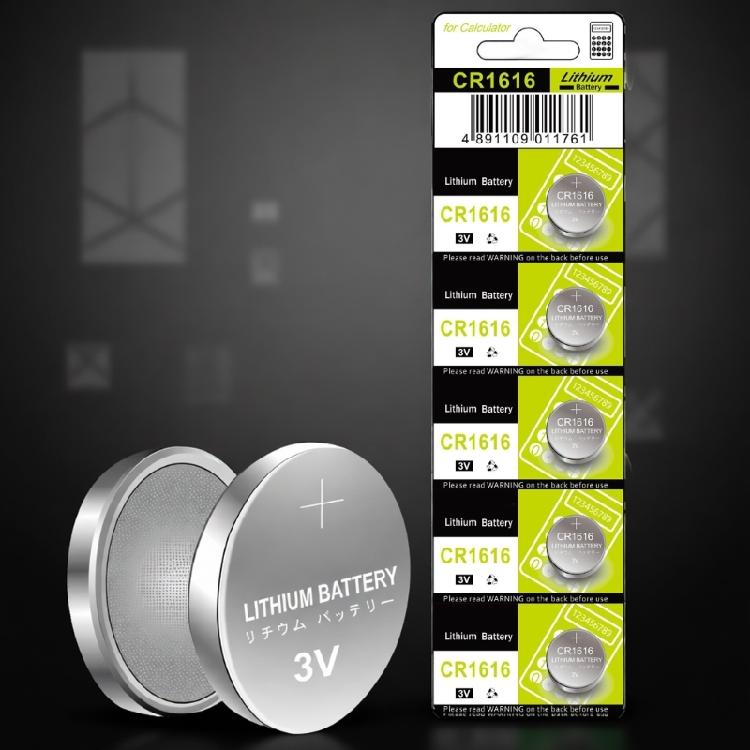 10/5PCS CR1616 Coin Cell Batteries User Friendly Stable Power Button Battery for Clocks Watch Gaming Controllers
