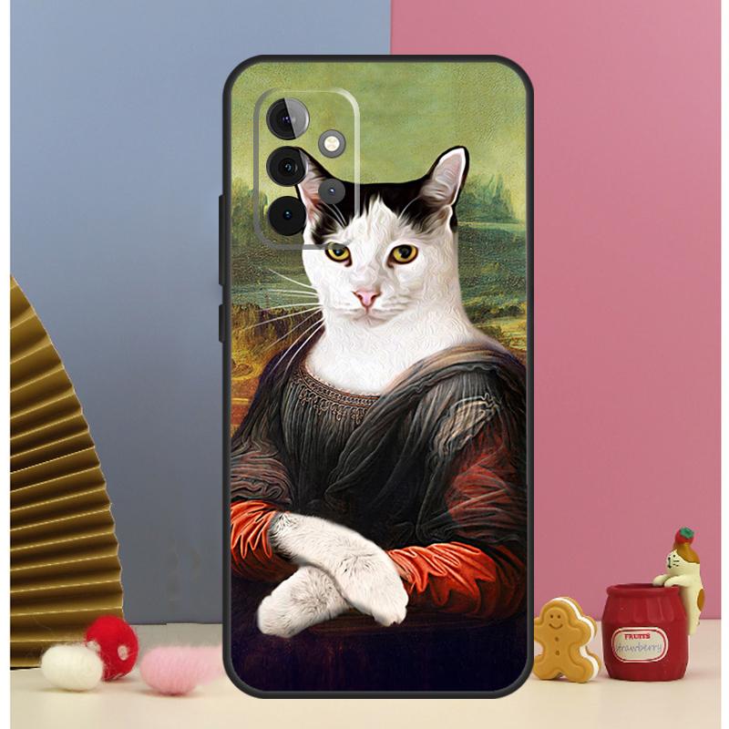 Funny Cat Art Aesthetics Case For Samsung Galaxy A54 A34 A24 A14 A51 A71 A12 A32 A52 A72 A13 A33 A53 A25 A15 Cover