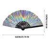 Raves Hand Fan Foldable Craft Holding Lasers Colors Hand Fan Festival Handheld Folding Fan For Dance Decoration Holiday Party