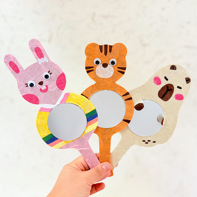 Making Animal Hand Mirrors with Traditional Hanji (Choose 1 of 3)
