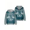 Mens Hooded Sweatshirt 3D Digital Print San Francisco Football Graphic Casual Sports Pullover