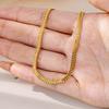 Vietnam Gold Sand Necklace - Luxurious Braided Choker with Long-Lasting Color Retention