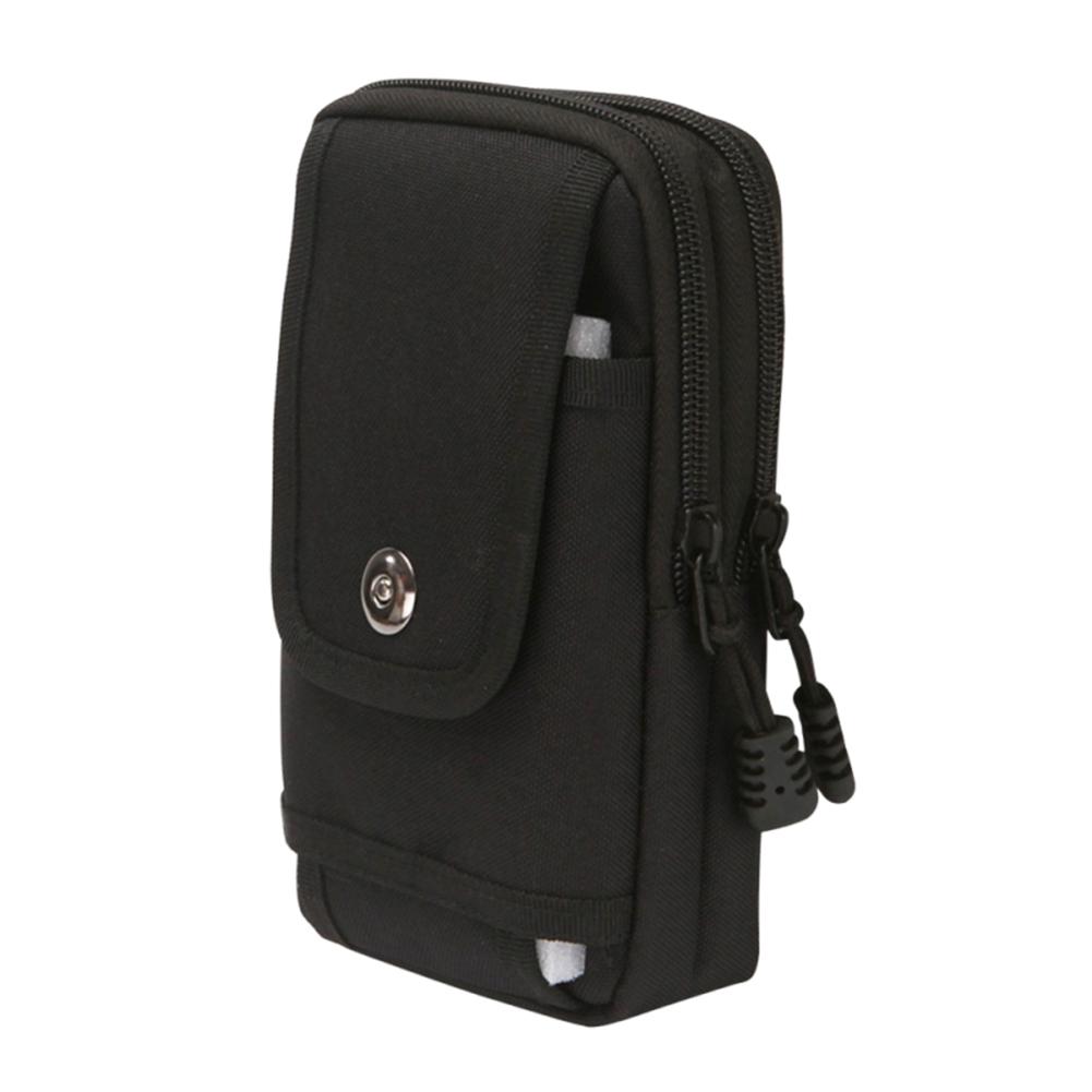 2Pcs Oxford Fanny Pack with Multi Pockets Phone Pounch with Carabiner Belt Pack Waist Bag for Men and Women