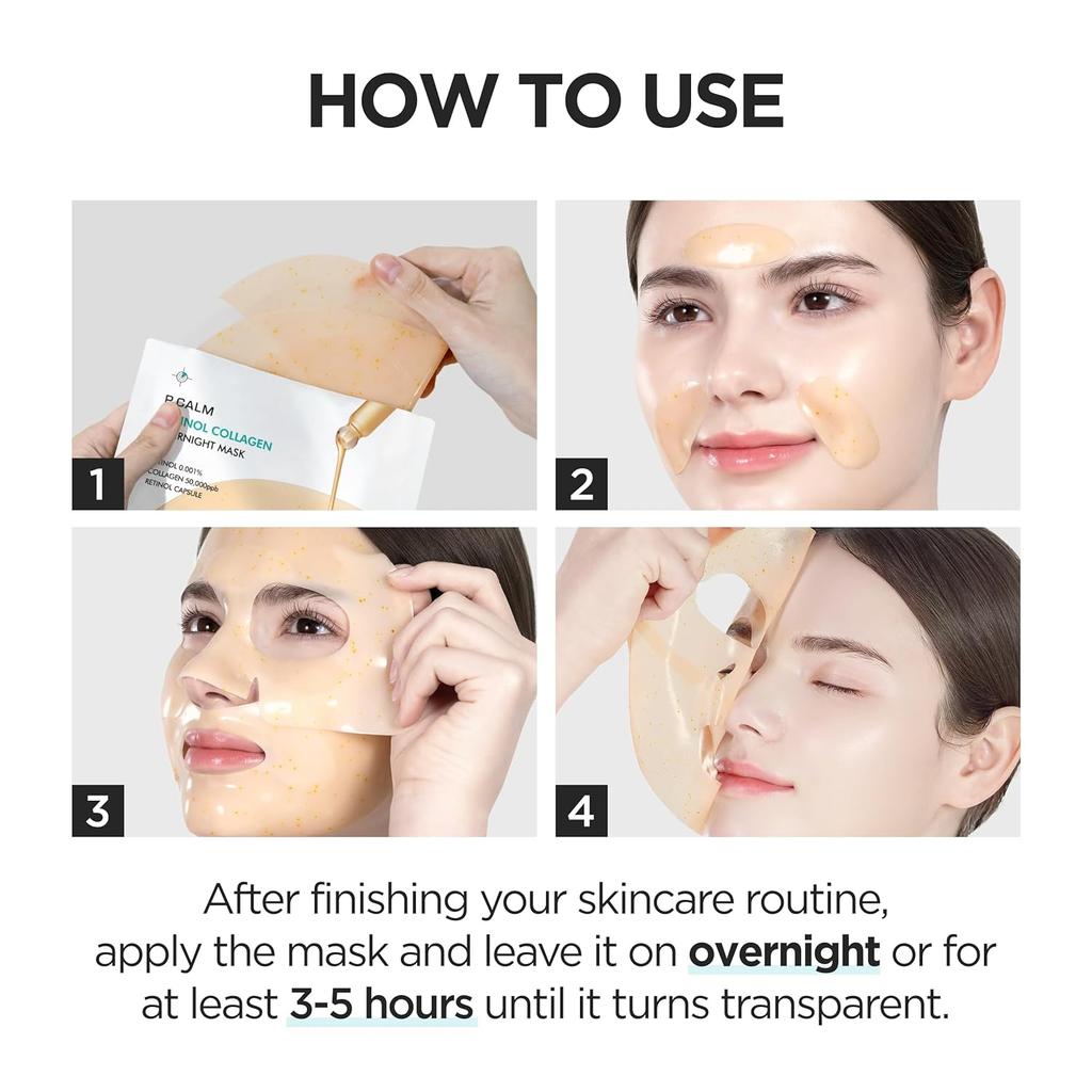 P.CALM Retinol Collagen Overnight Mask 36g*4EA