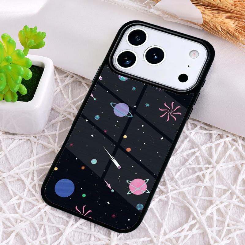 Astronaut Stars Constellation Phone Case for iPhone 17 Air 16 15 11 12 14 13 Pro Max Shockproof Cover