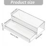 Contemporary Two Level Storage Shelf For Liquor Perfumes Vials And Decorative Pieces