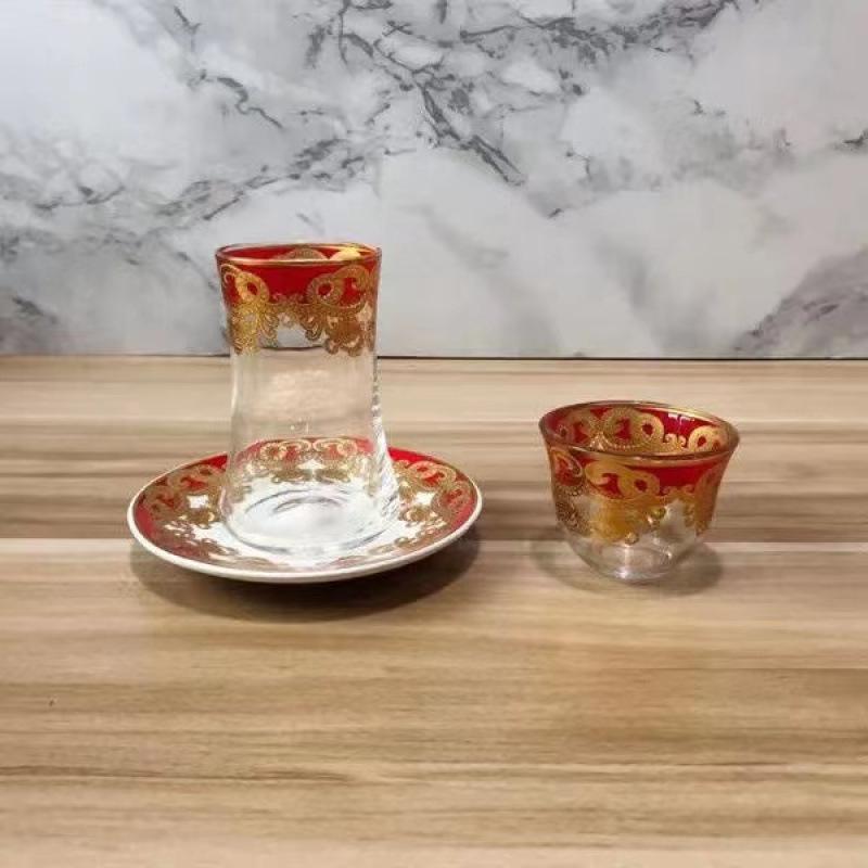 Tasse à café turque raffinée, élégante tasse à thé à motifs pour femmes