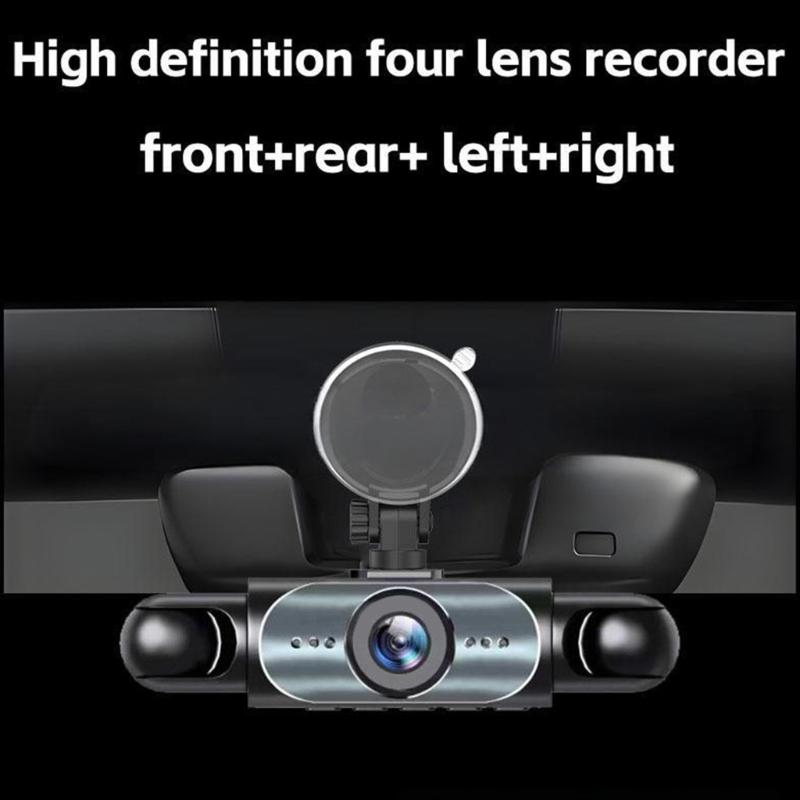 4 Lens Car Dashcam Camera Loop Recording 1080P Recording Parking Monitor And Wide Angle View For Car