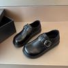 Versatile flat-soled loafers women's 2025 new autumn brown British style retro small leather shoes Japanese commuter shoes