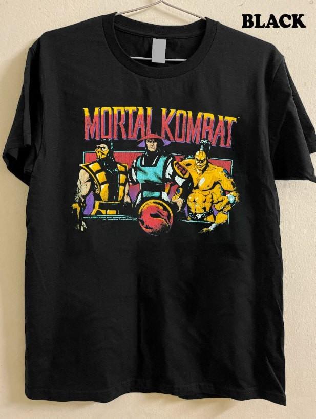 Mortal Kombat retro graphic black t-shirt QT6771 XXXL
