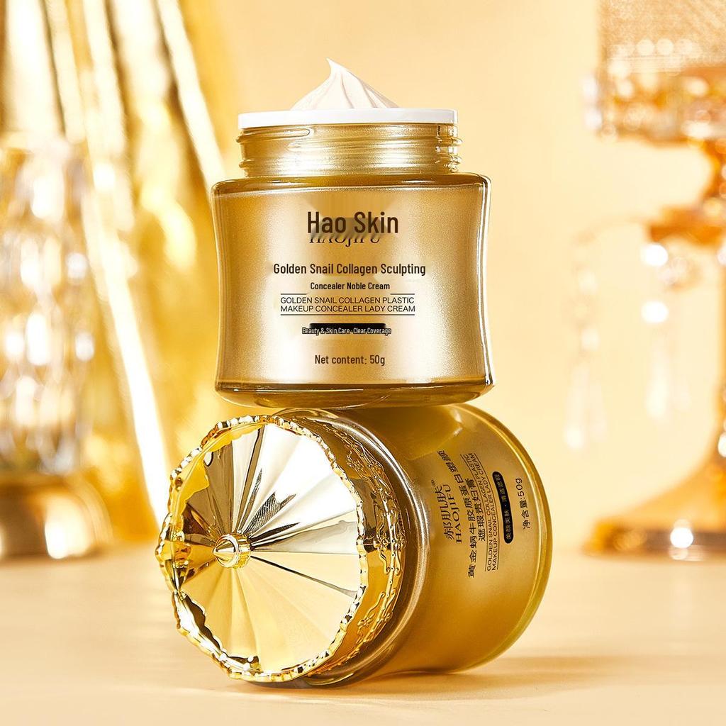 Hao Skin Gold Snail Collagen Concealing Cream: Brightens, Sculpts & Moisturizes.