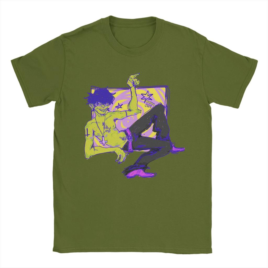 Neuheit Murdoc gorillaz T-Shirt für Herren Rundhals 100% Baumwoll-T-Shirt Kurzarm T-Shirt Neuankömmling Tops