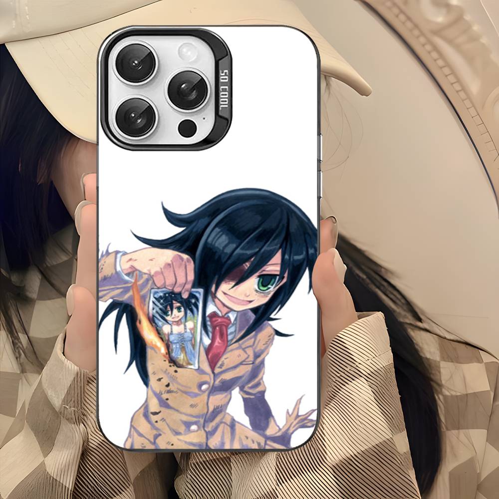 Watamote K-Kuroki T-Tomoko Phone Case For IPhone 17 16 15 14 13 12 11 Pro Max Color Black Matte Cover