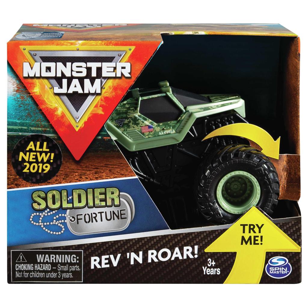 Monster Jam 6053253 Rev & Roar Trucks 1:43 Solider of Monster Jam 6053253 Original Monster Jam Soldier of