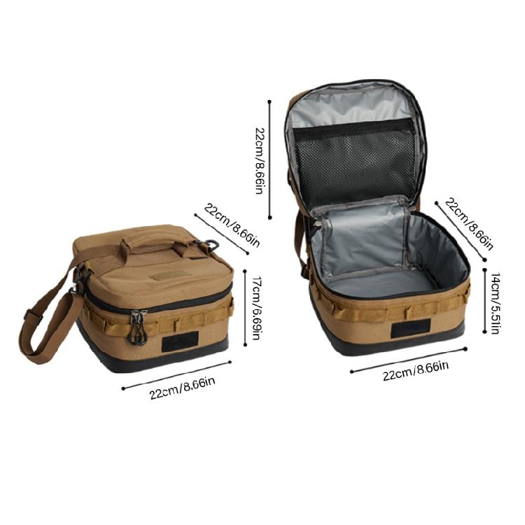 Multifunctional Picnics Bag Outdoor Cooking Accessories Storage with Carrying Strap Suitable for Outdoor Activity