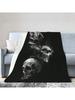 Skull Blankets For Women Men Cool Skull Throw Blanket Skull Fleece Blankets For Sofa Room