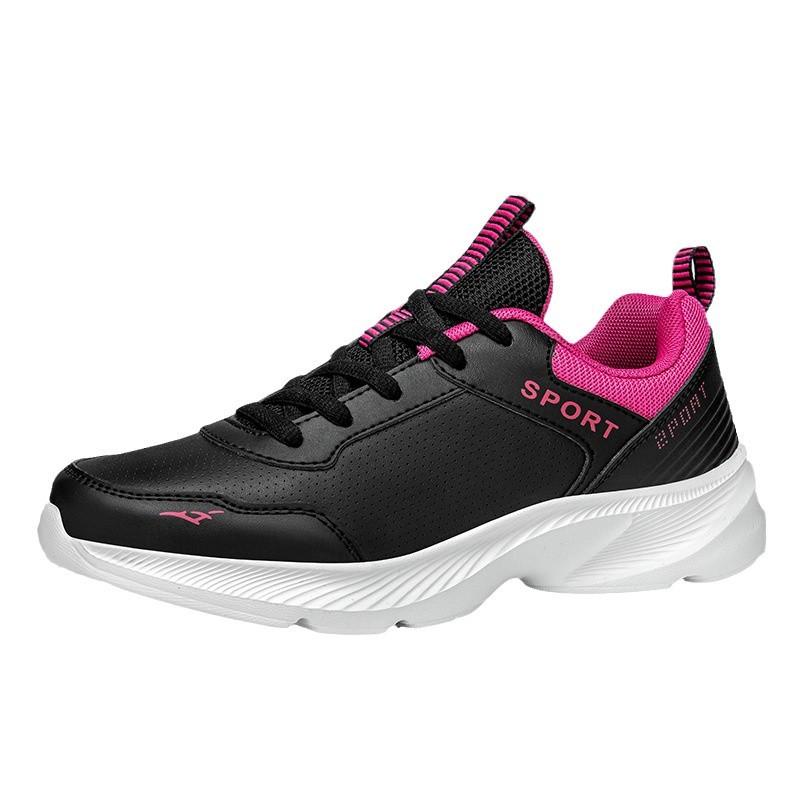 Women's Shoes Flat-bottomed Sports and Leisure Shoes Women's Little White Shoes Large Size Autumn and Winter Waterproof Women's Shoes Leather Surface
