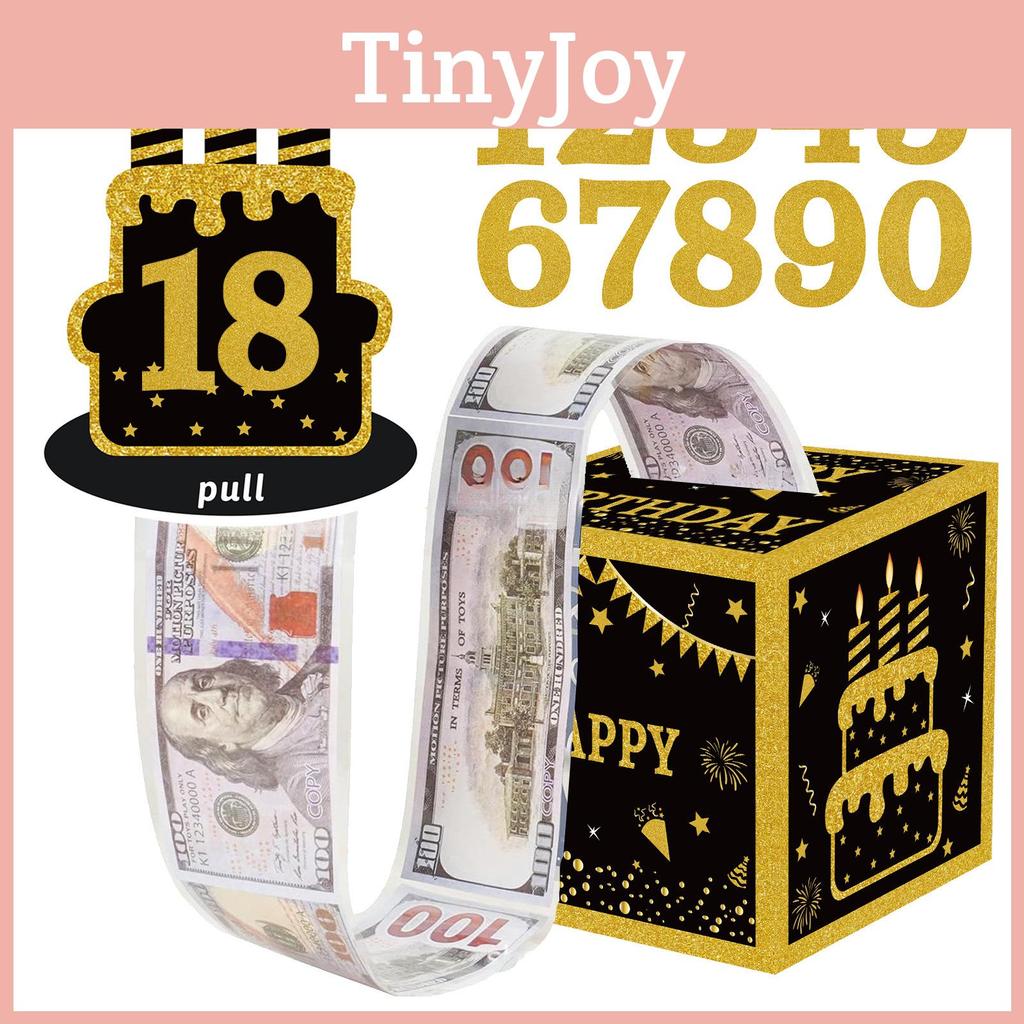 Black Gold Party Gift Box Suitable For Childrens Birthday Celebrations And Gifts