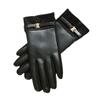 Full Finger Women Leather Glov Waterproof Winter Driving Gloves  Gloves  Motorcycle