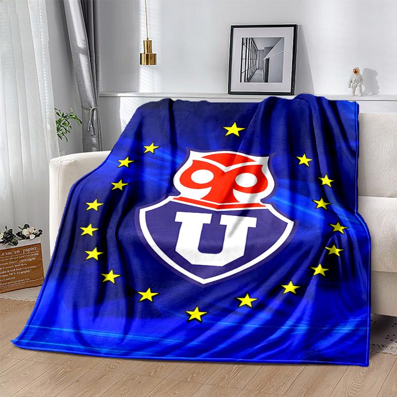 Universidad De Chile Flannel Blanket Soft All-Season Throw, Design for Camping, Car Travel, Hiking Sofa, Bed, Office Perfect Gift for Parties
