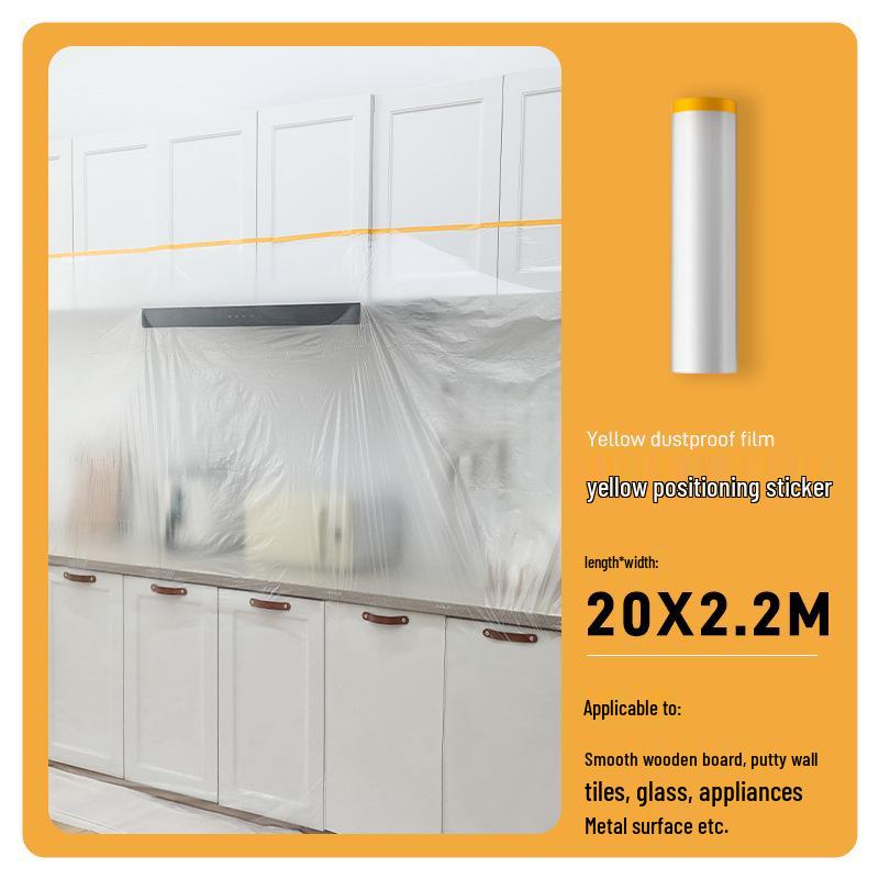 Dustproof Transparent Cover for Furniture Protection - Disposable Plastic Film