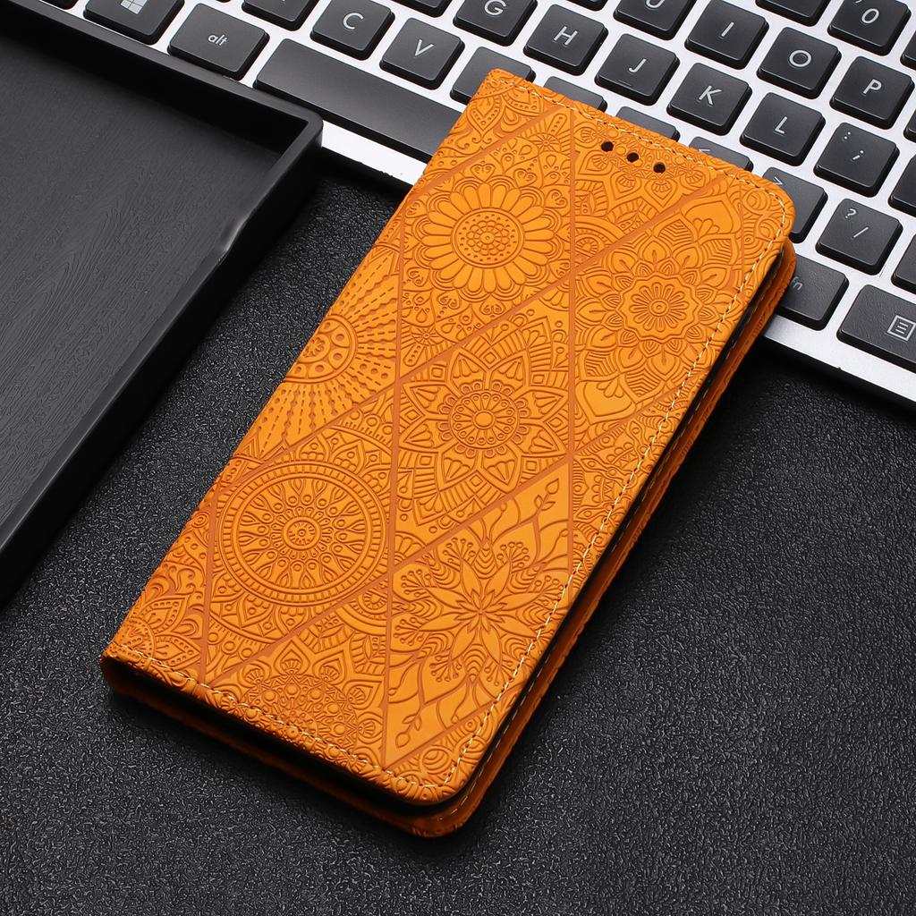 For Xiaomi Redmi Note 15 Pro 4G (Global) Case Imprinted Flower Wallet Stand Leather Phone Cover