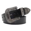 Original Design Rhinestone Belt First Layer Cowhide Men'S Leather Belt Simple Casual Retro Style Youth