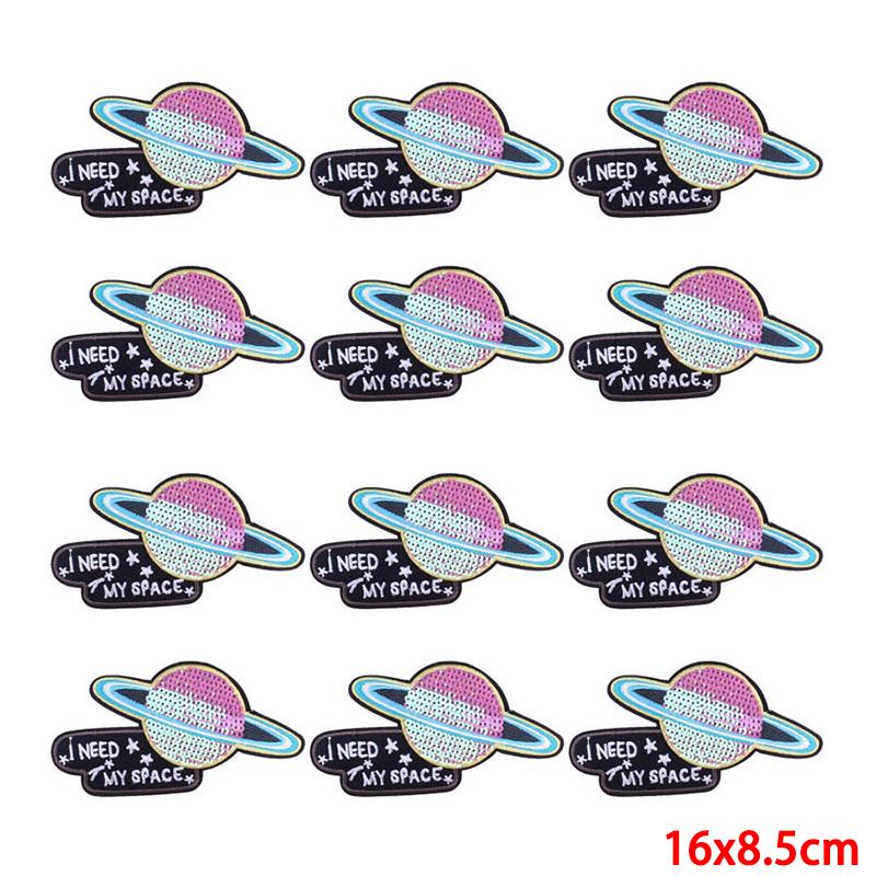 10 Pcs/lot Wholesale Embroidery Patch Iron On Patches For Clothing Patches On Clothes Jackets Decor Applique Sew Supplies
