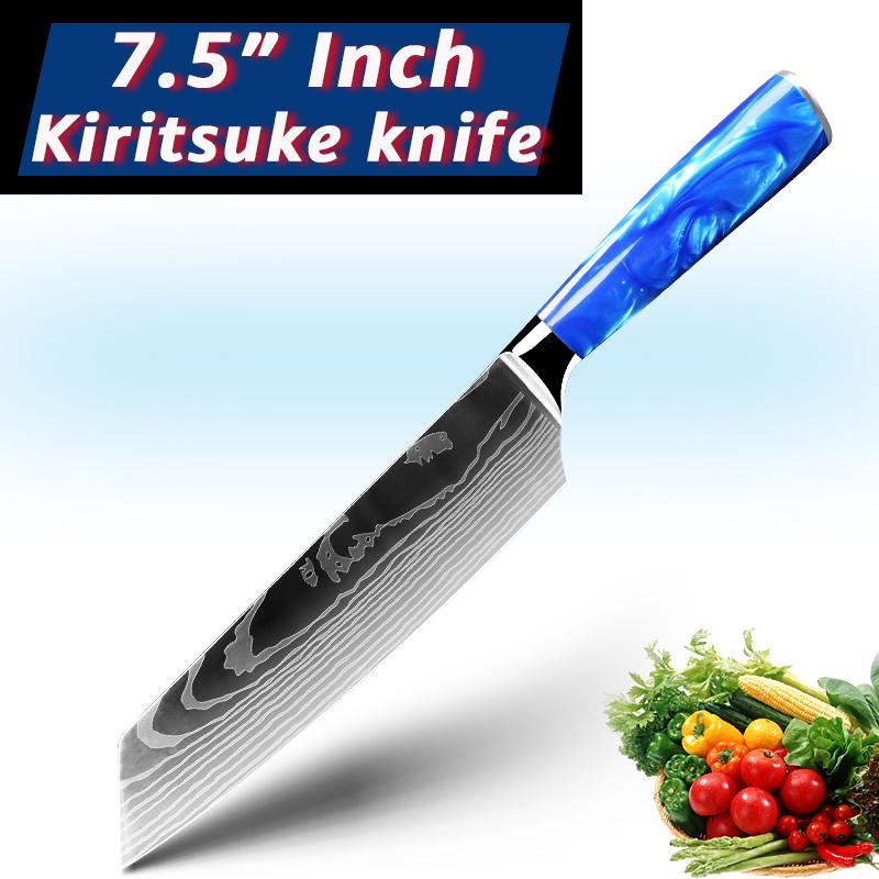 7CR17 High Carbon Stainless Steel Chef's Knife Japanese Kitchen Knife Damascus Boning Knife
