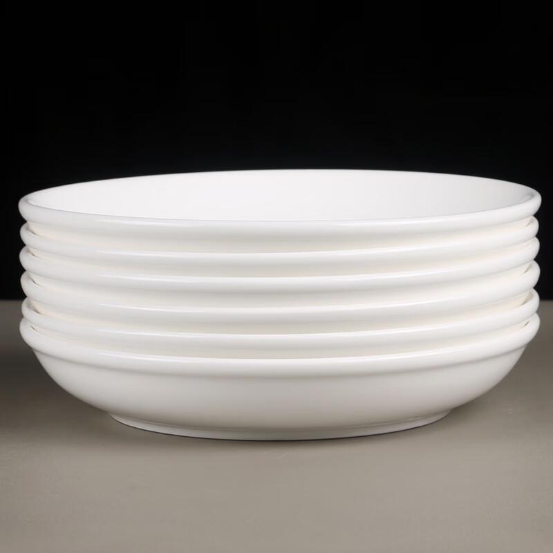 ZISIZ Ceramic Thick-Rimmed Round Plate
