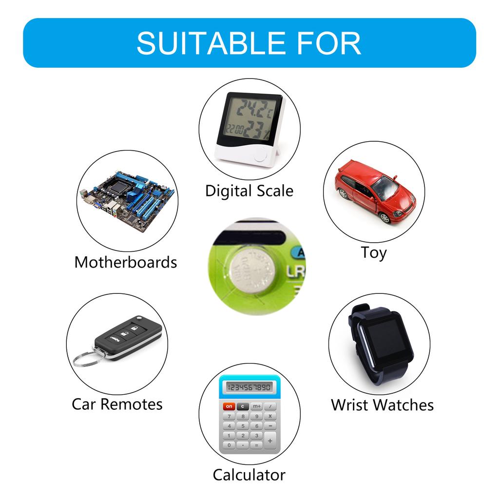 Packung mit 10/20 LR45/LR55 Alkali-Knopfzellen 1,5V Ideal für Fernbedienungen und kleine Elektronikgeräte Lange anhaltende Leistung
