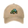 Tractor Green Tractor Drawing Baseball Cap funny hat Luxury Brand Sports Cap Hat Baseball Cap Baseball For Unisex Womens