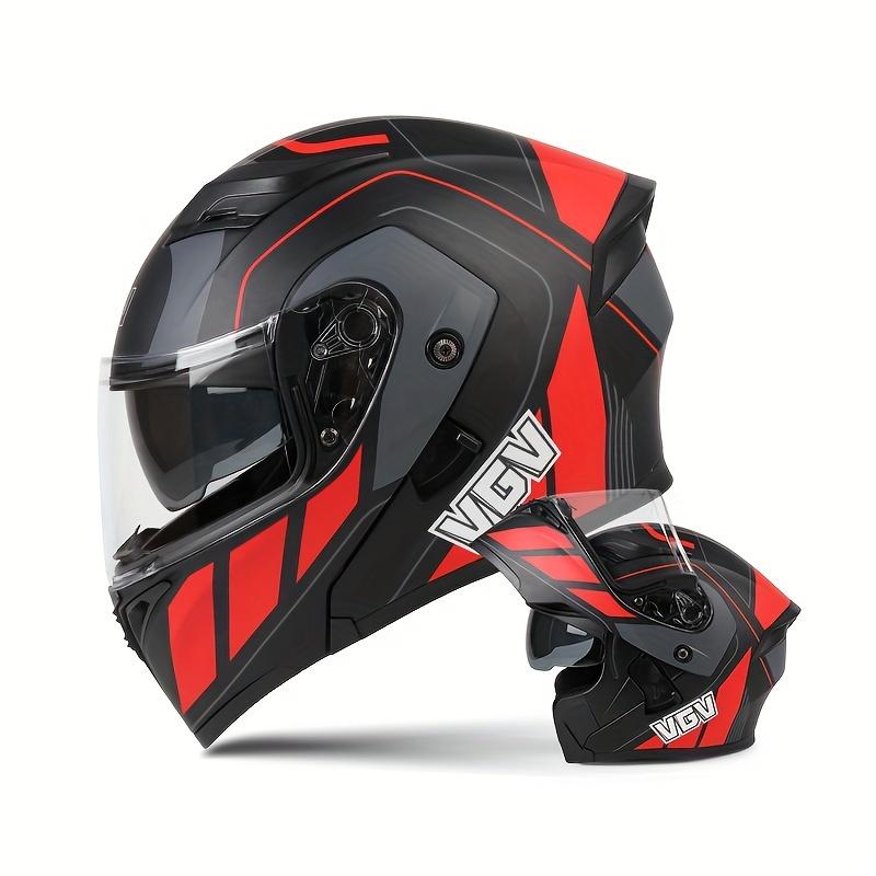 Flip Over Motorcycle Street Riding Helmet for Men and Women, Open Face Helmet, Summer Motorcycle Full Helmet, All Season Univers