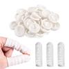 50/100Pcs Protective Fingertip Natural Rubber Gloves Disposable Latex Finger Cots for DIY Epoxy Resin Molds Making Tools