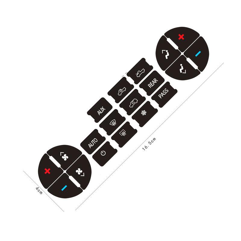 

Car button AC label, central control dashboard button sticker - the most suitable for repairing air conditioning control buttons